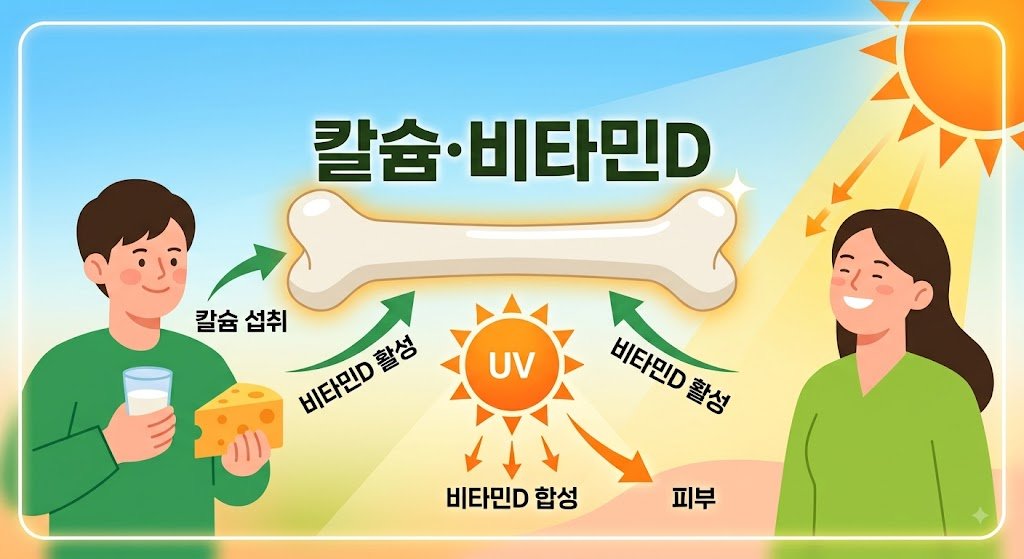 칼슘 비타민D 관련 이미지