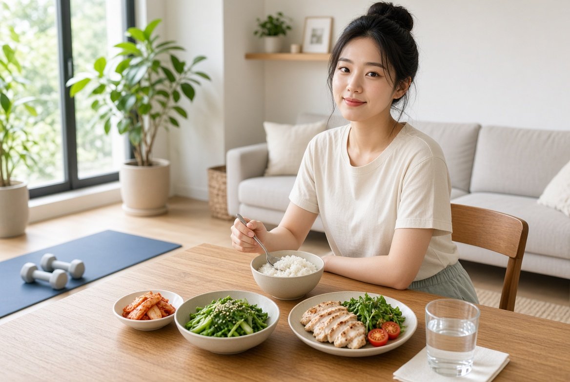 규칙적인 식사와 가벼운 운동